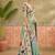 Sea green embroidered silk blend handloom paithani saree
