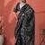 Black ready to wear floral digital printed saree