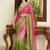 Pink embroidered banarasi sarees with unstitched blouse piece