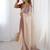 White embellished border sequinned  chiffon saree