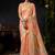 Orange organza khadi with jhallar festive wear saree
