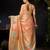 Orange organza khadi with jhallar festive wear saree