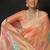 Orange organza khadi with jhallar festive wear saree