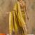 Lime organza zari kanjeevaram saree