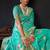 Sky blue organza khadi with jhallar festive wear saree