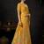 Mustard organza khadi with jhallar festive wear saree