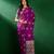 Purple geometric woven design banarasi saree