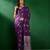 Purple purple ethnic motifs woven design banarasi saree