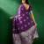 Purple purple ethnic motifs woven design banarasi saree