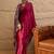 Pink women pink printed block print sarees