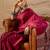 Pink women pink printed block print sarees