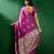 Lavender lavender ethnic motifs woven design banarasi saree