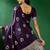 Navy blue ethnic motifs woven design sequined banarasi sarees