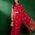 Red ethnic motifs woven design sequined banarasi sarees