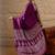 Purple ethnic motifs  crepe designer block print saree