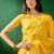 Mustard mustard yellow geometric woven designed sarees