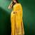 Mustard mustard yellow geometric woven designed sarees
