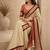 Cream zari  cotton women  kanjeevaram saree