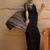 Black black printed  block print sarees