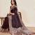 Brown woven design saree with unstitched blouse piece