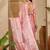 Pink embellished sequinned tissue heavy work saree