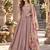 Levender viscose readymade anarkali suit with embroidery work
