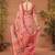 Pink printed saree with matching blouse