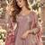 Levender viscose readymade anarkali suit with embroidery work