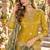 Mustard viscose readymade suit with embroidery work
