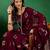 Magenta geometric woven design banarasi saree