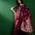 Magenta geometric woven design banarasi saree