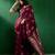 Magenta geometric woven design banarasi saree