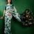 Green green ethnic motifs woven design dyed banarasi sarees