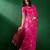 Pink ethnic motifs woven design sequined banarasi sarees