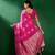 Pink ethnic motifs woven design sequined banarasi sarees
