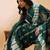 Green green ethnic motifs woven designed sequinned sarees