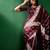 Burgundy burgundy ethnic motifs woven designed zari sarees