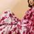 Red striped woven design tie & dye banarasi saree