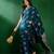 Teal ethnic motifs zari designer banarasi saree