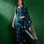Teal ethnic motifs zari designer banarasi saree