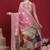 Pink woven design zari banarasi fastive saree with matching blouse