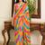 Multicolor leheriya beads and stones  georgette leheriya saree