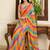 Multicolor leheriya beads and stones  georgette leheriya saree