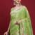 Green woven design zari banarasi fastive saree with matching blouse