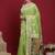 Green woven design zari banarasi fastive saree with matching blouse