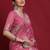 Pink ethnic motifs banarasi fastive saree