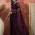 Burgundy embroidered saree