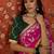 Pink bandhani embroidered  georgette saree