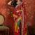 Multicolor bandhani embroidered  georgette saree