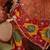 Multicolor bandhani embroidered  georgette saree